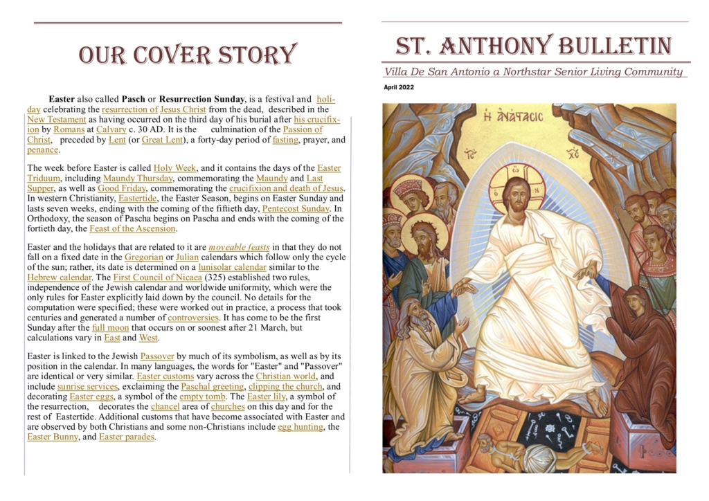 St.Anthony Bulletin